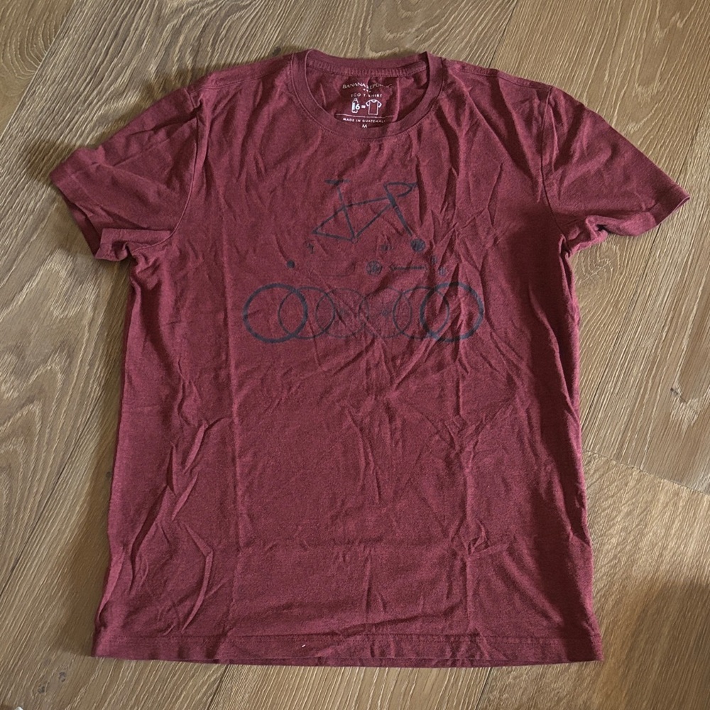 Men's Red Graphic T-Shirt